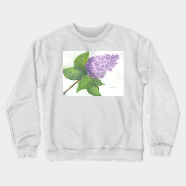 Lilac Crewneck Sweatshirt by ROSEANN MESERVE 